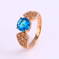 12254 Fashion jewelry elegant special price ring wholesale girls' latest 18k gold color ring designs